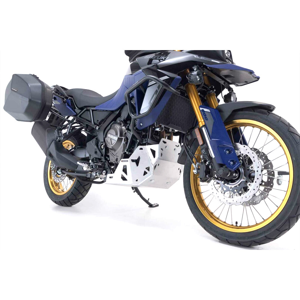 BASH PLATE SW MOTECH SILVER SUZUKI V STROM 800 22-ON