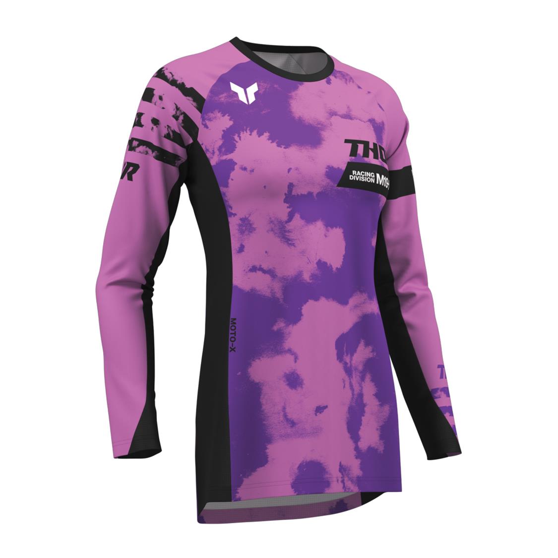 THOR JERSEY WOMEN LAUNCHMODE BLEACH BLK/ORG