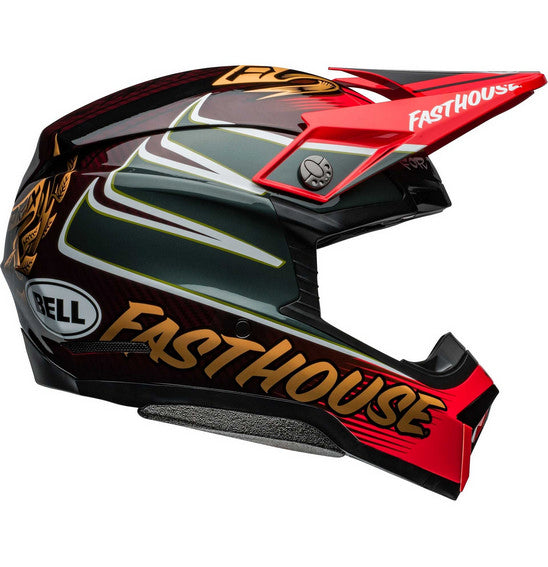 Bell MOTO-10 SPHERICAL Fasthouse DITD 24 Red/Gold