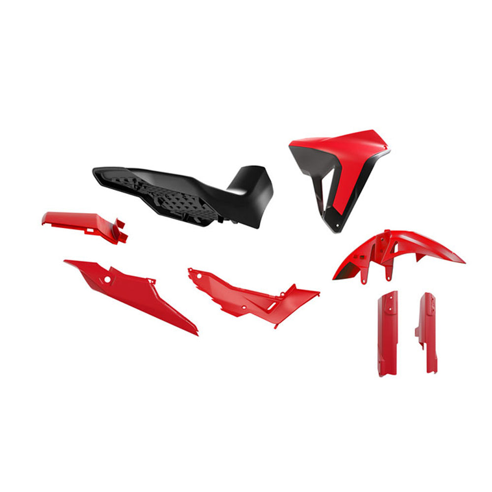 PLASTICS KIT RTECH 6 PIECE RED BLACK HONDA XLV750 TRANSALP