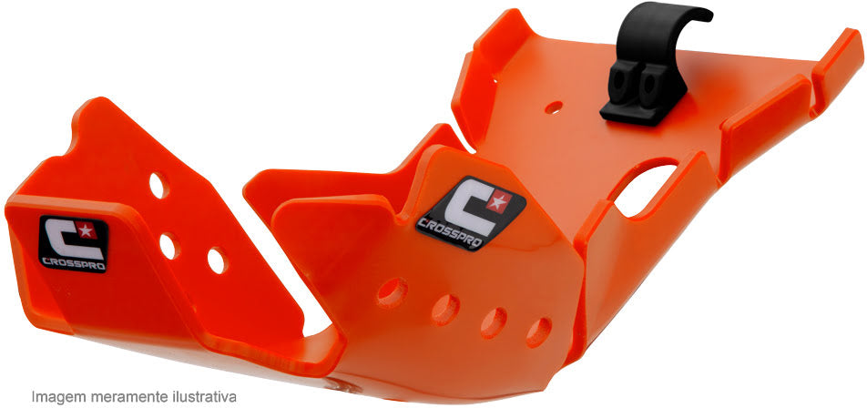 SKID PLATE CROSSPRO EC DTC ENDURO PLASTIC GAS GAS EC HUSQVARNA TE KTM EXC SX XC XC-W ORANGE