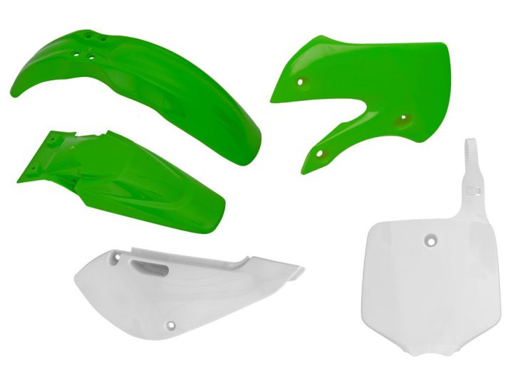 PLASTICS KIT RTECH 5 PIECE OEM COLOURS KAWASAKI KX65 01-ON