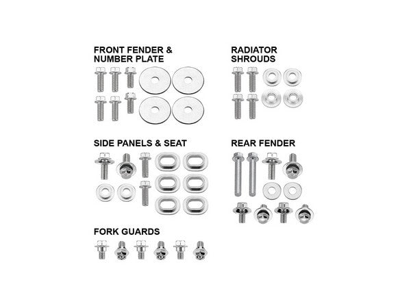 BODY PANEL FASTENER BOLT PACK PSYCHIC SUZUKI RMZ250 15-ON RMZ450 18-ON