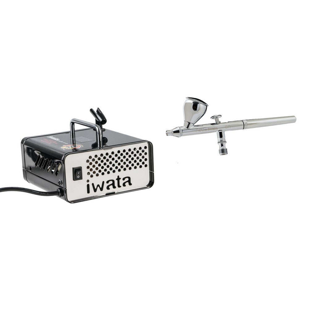 IWATA AIRBRUSH KIT INTERMEDITE HP.CN + IS35 COMPRESSOR