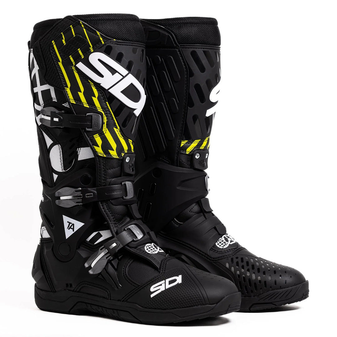 Sidi Crossair TA (The Arsenale collab) MX Boot - Black Yellow