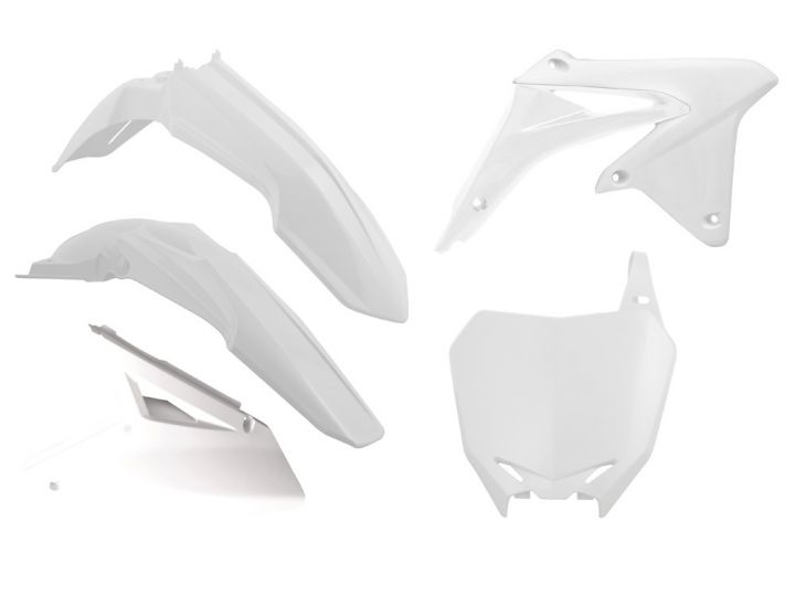 PLASTICS KIT RTECH 5 PIECE WHITE SUZUKI RMZ450 08-17