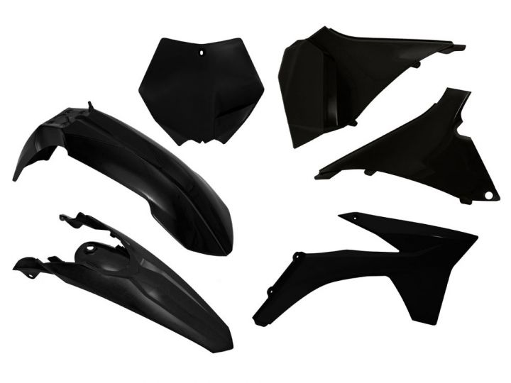 PLASTICS KIT RTECH 6 PIECE BLACK KTM SX SX-F