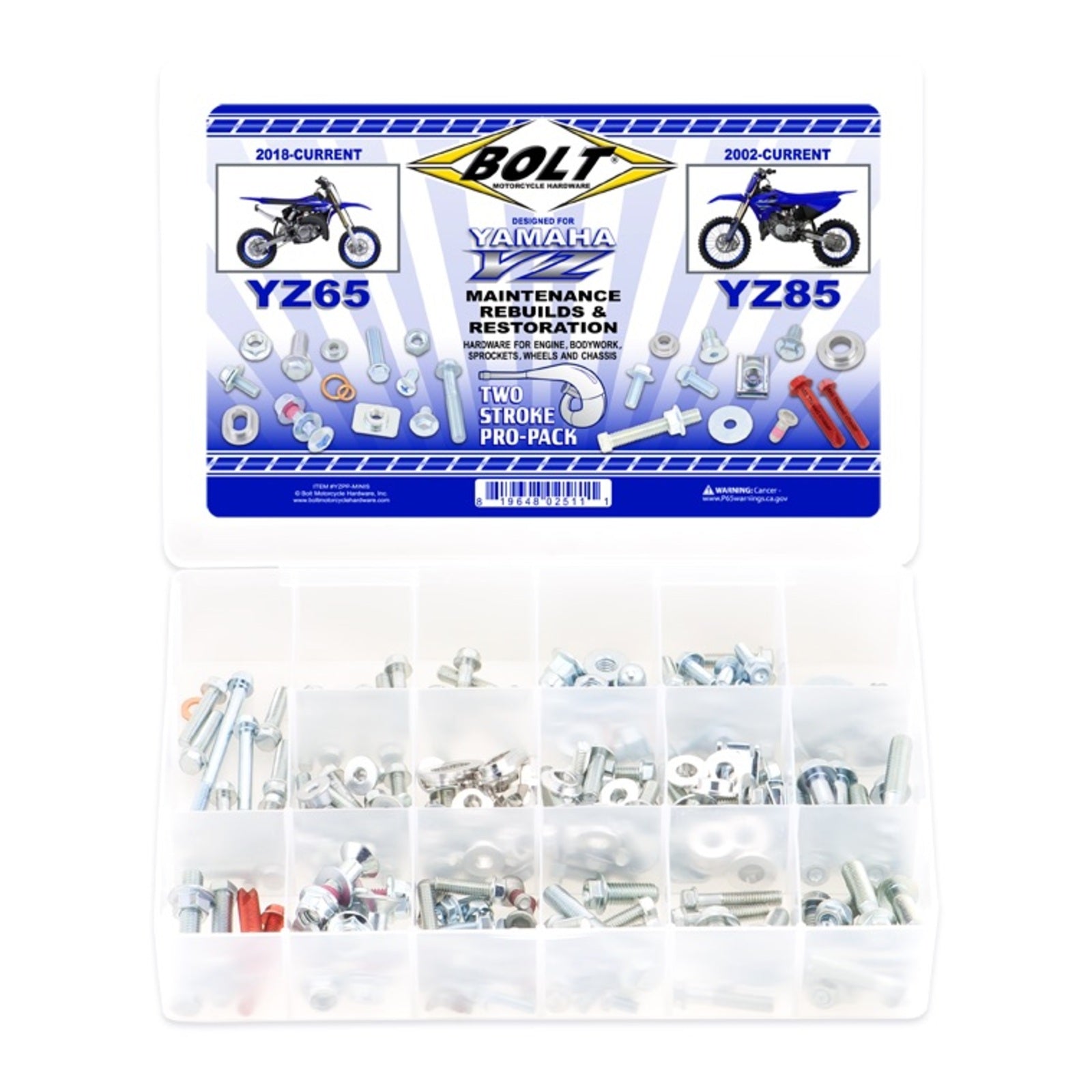 Bolt 2-Stroke Pro Pack for Yamaha Minis ’18+ YZ65, ’02+ YZ85