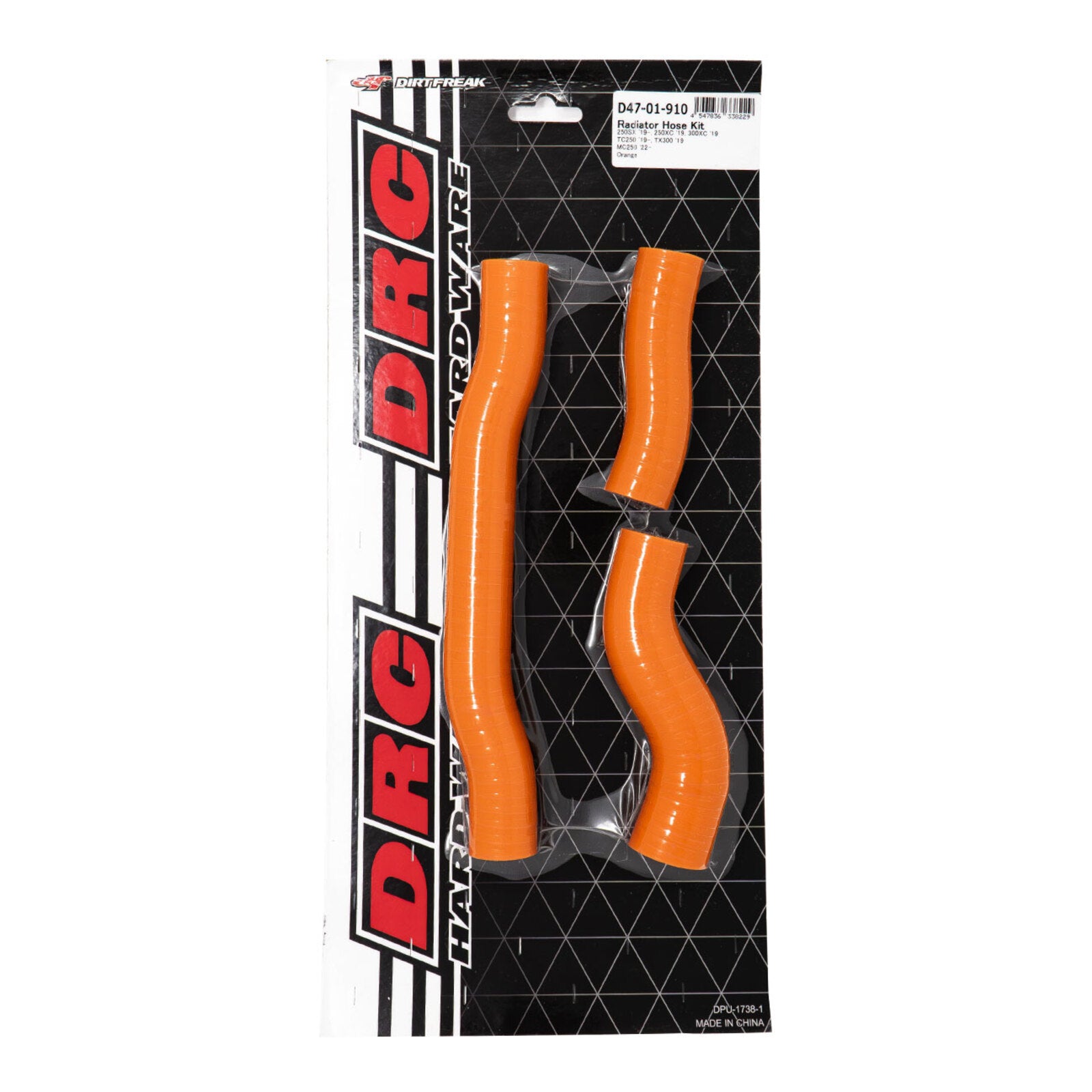 DRC Silicone Radiator Hose Kit - KTM 250 SX (2019โ2022) - Orange