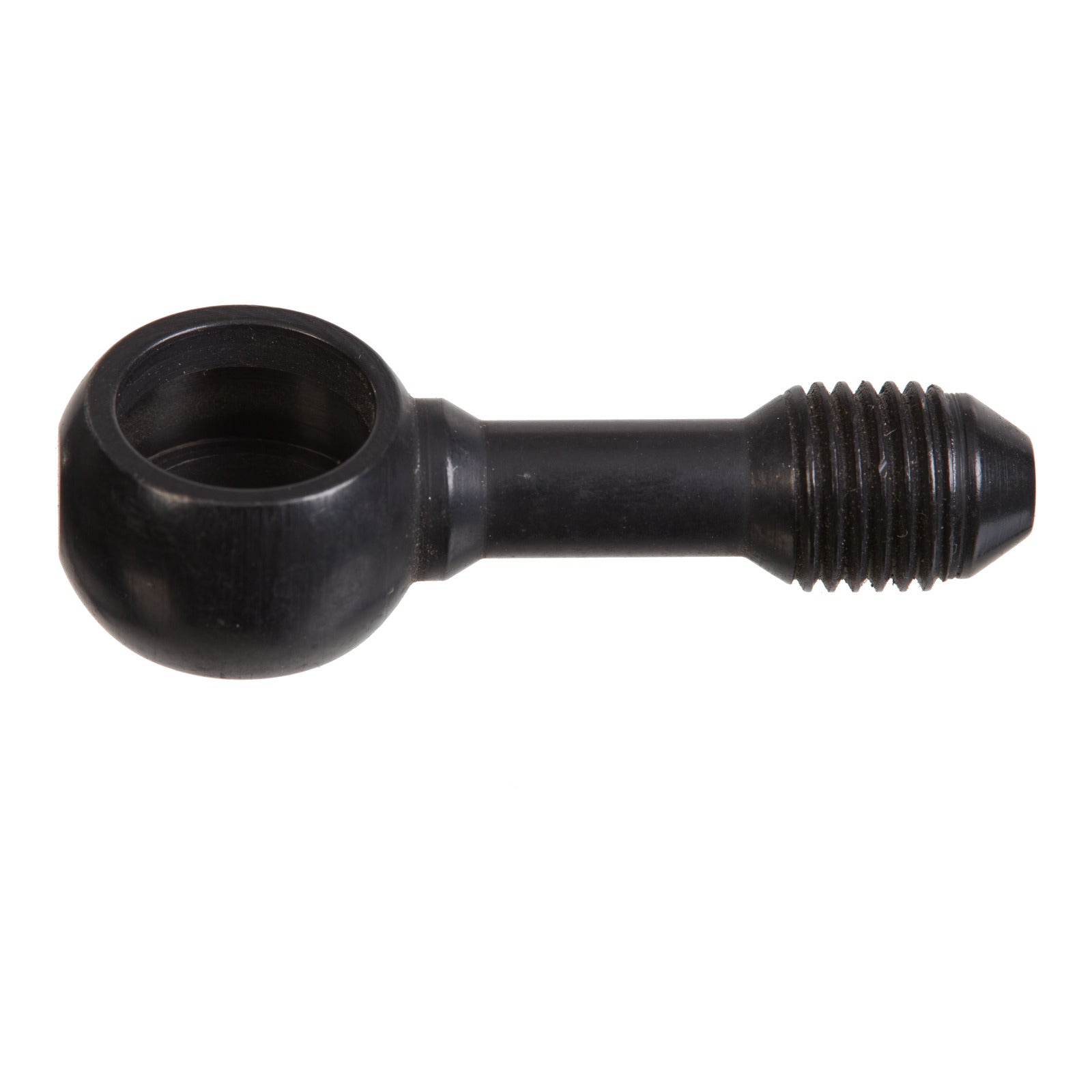 Whites Brake - 11mm (7/16) Banjo - Straight - Steel Black