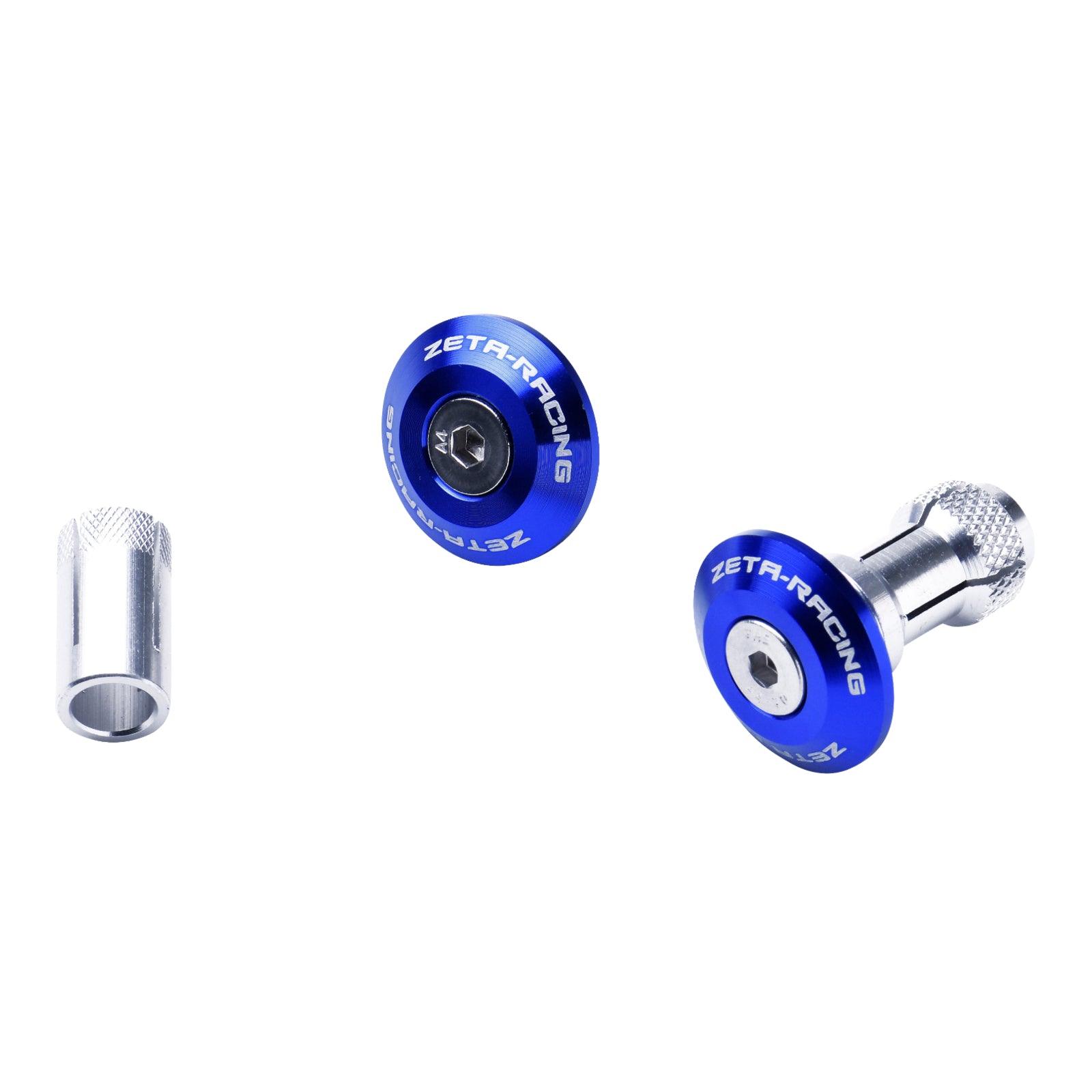 Zeta Bar End Plug Swivel 29mm 2pcs - Blue