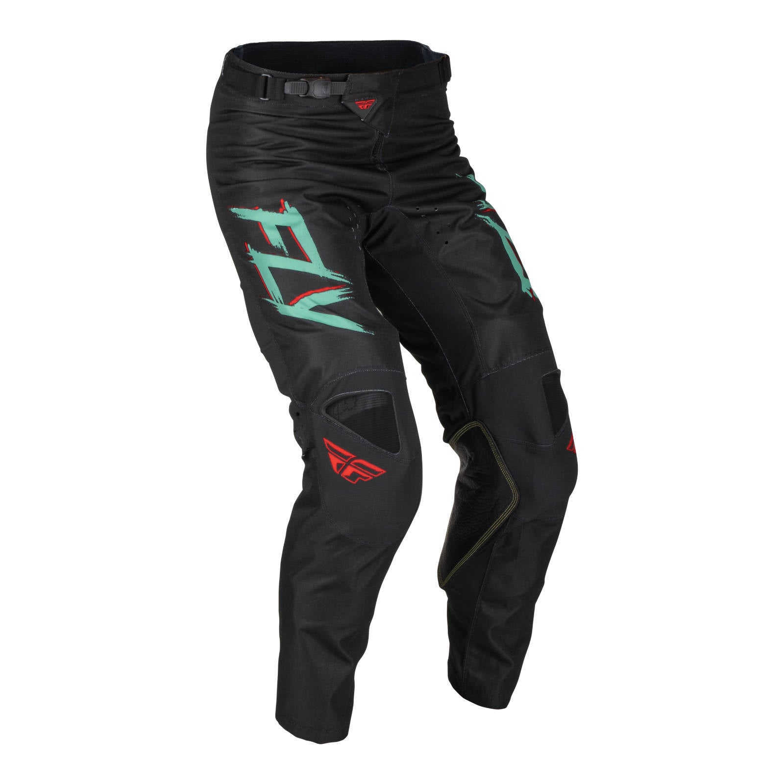 Fly Racing Kinetic Special Edition Rave Pant - Black / Mint / Red