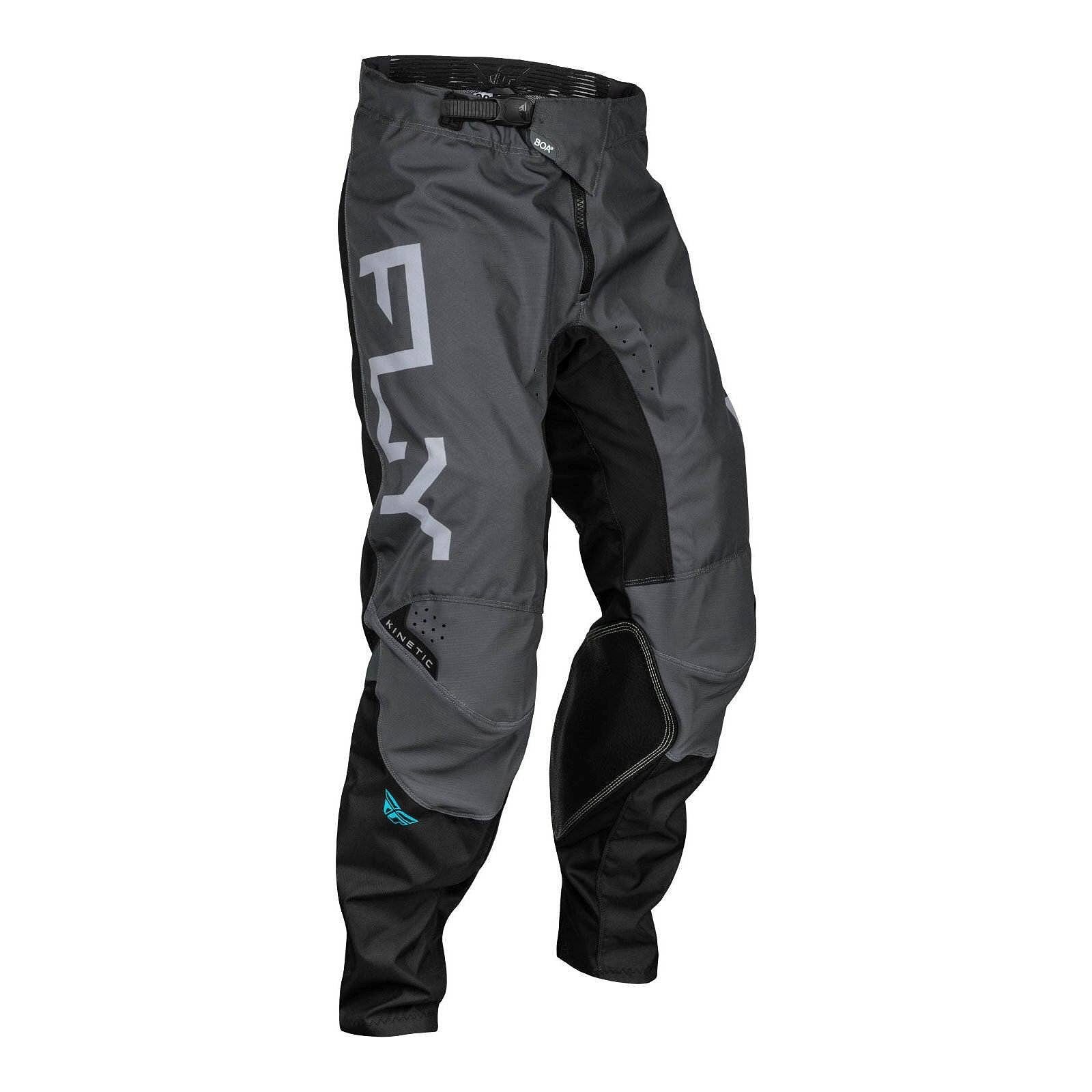 FLY Racing Kinetic Reload Pants - Charcoal / Black / Blue Iridium