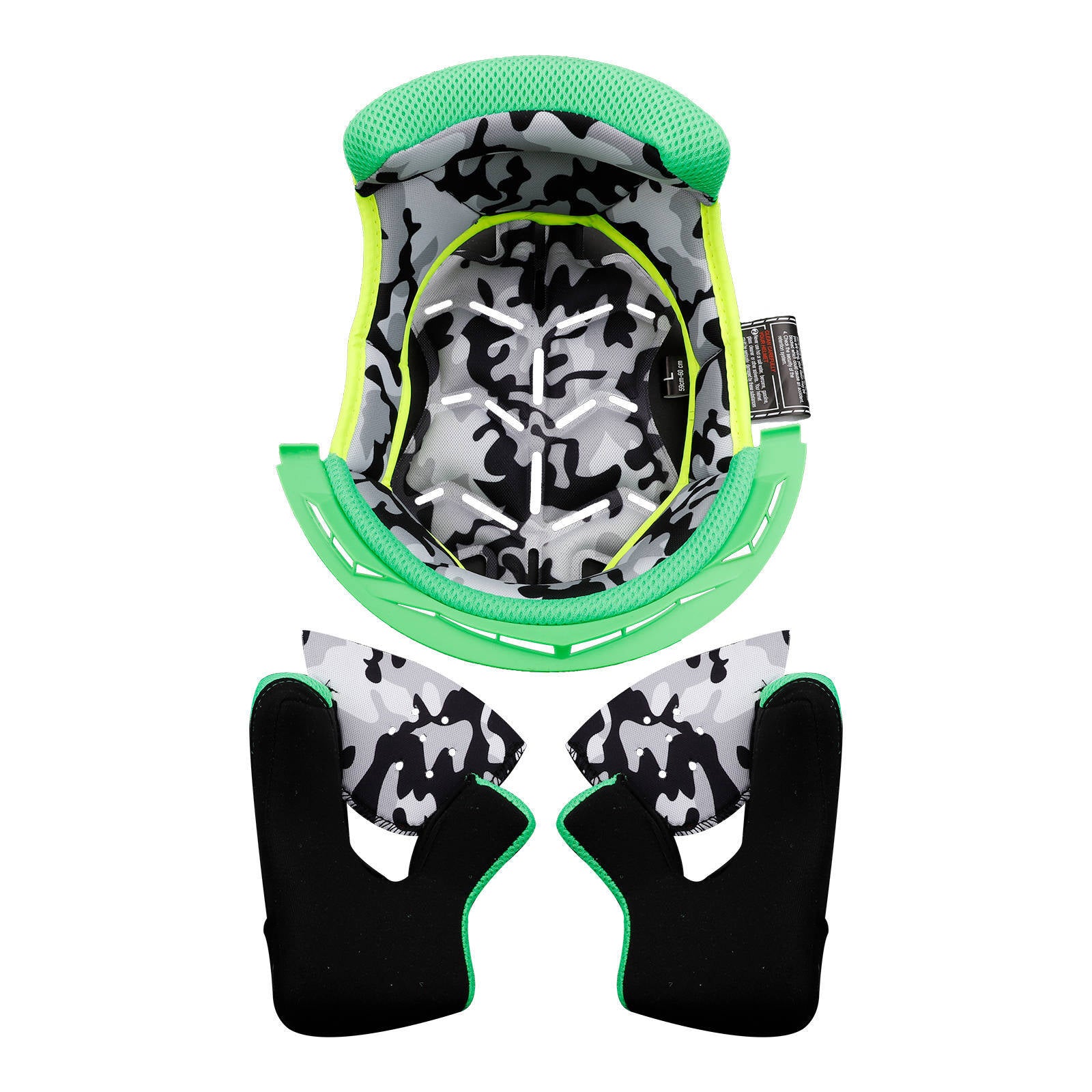 LS2 MX437 Fast Evo Liner - Green