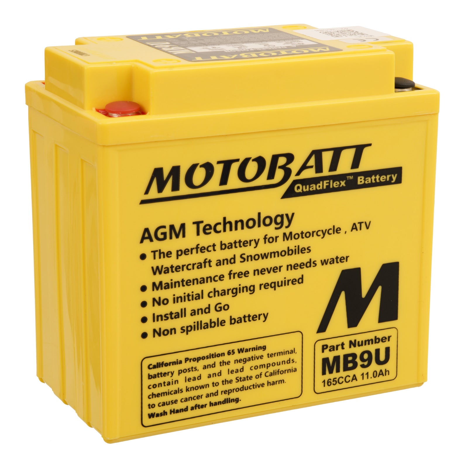 Motobatt Battery Quadflex AGM - MB9U