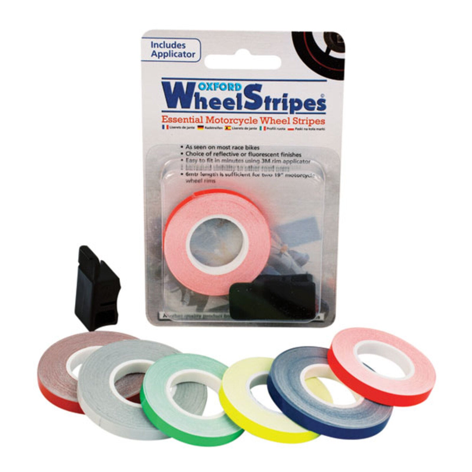 Oxford Wheel Stripes Reflect White + Applicator