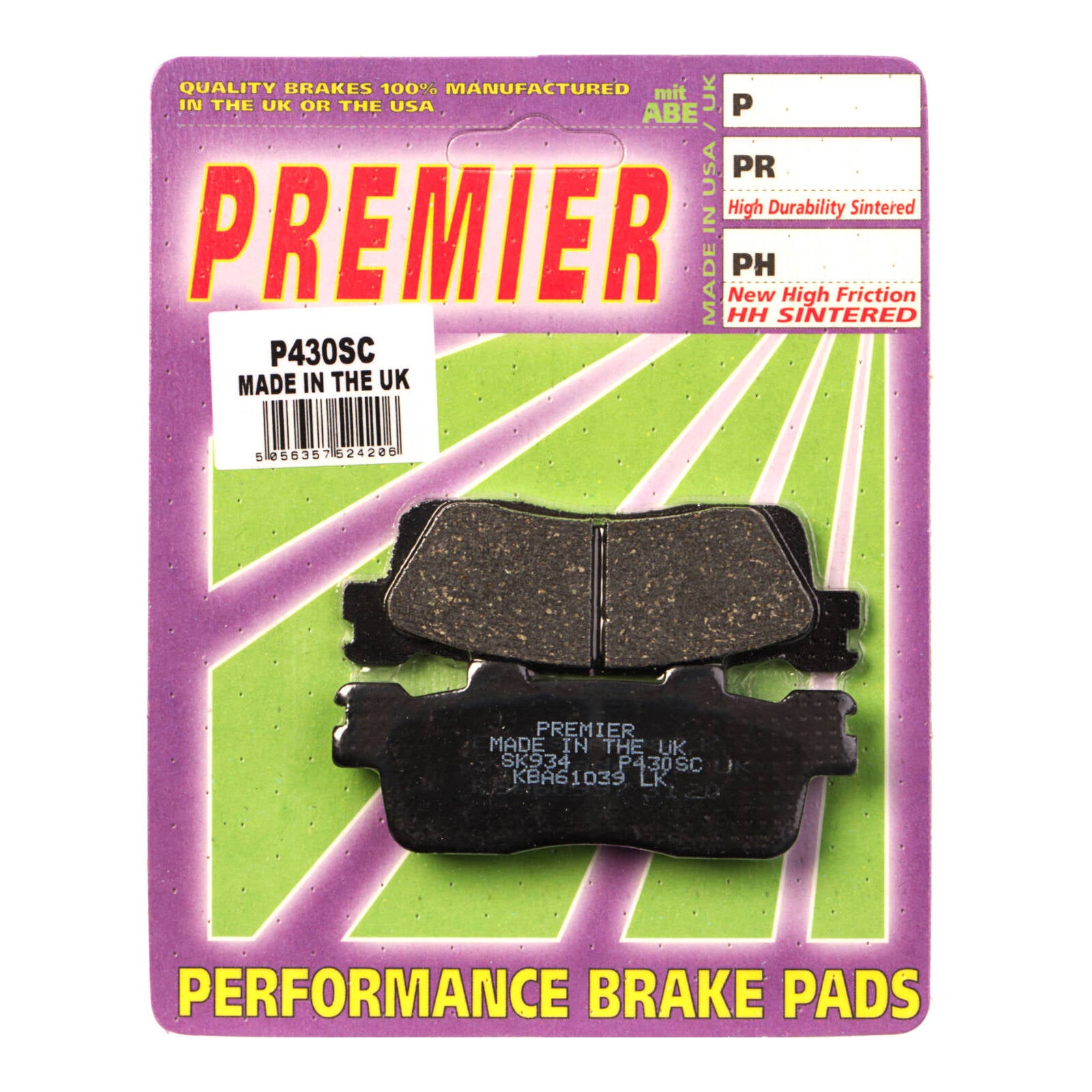 Premier Brake Pads - P-SC Organic Scooter