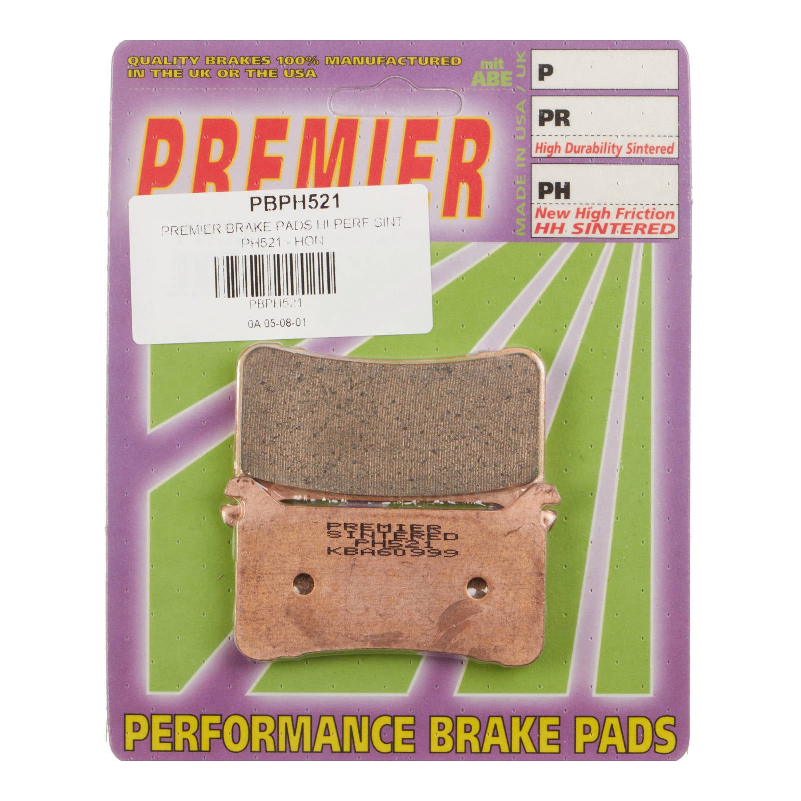 Premier Brake Pads - PH Street Sintered