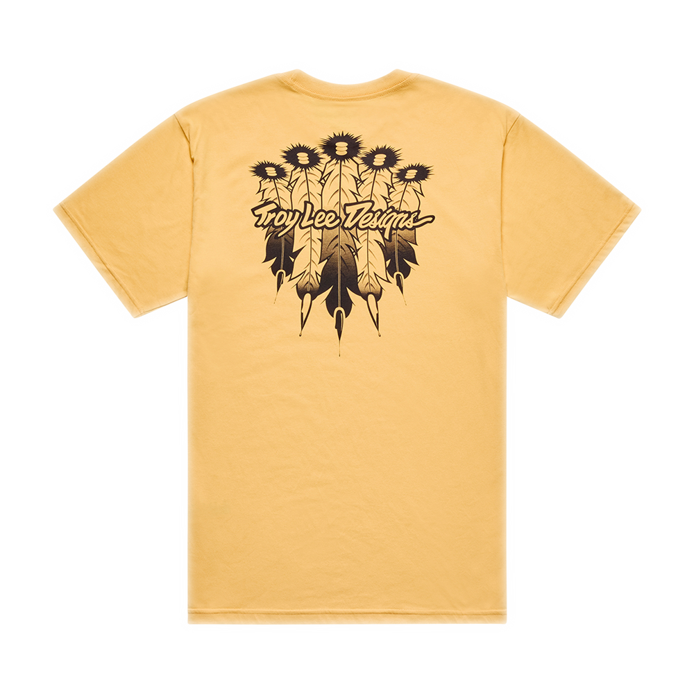 FEATHER SHORT SLEEVE TEE BLEACHED MELON
