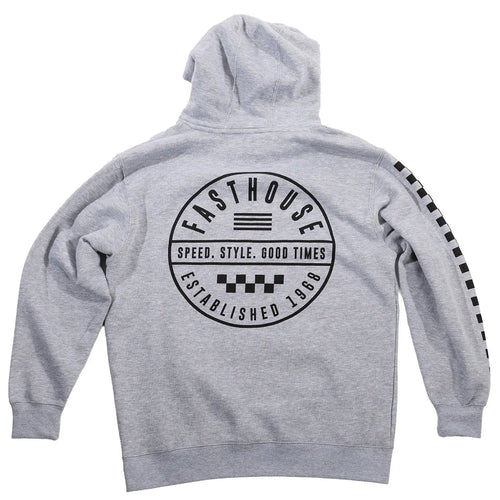 Statement Hooded Pullover - Heather Gray