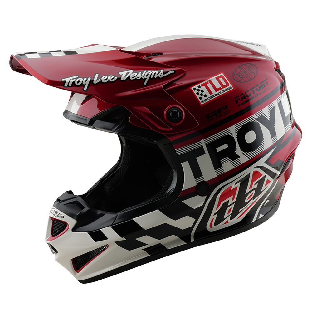 GP PRO HELMET FIFTY-50 WHITE / RED