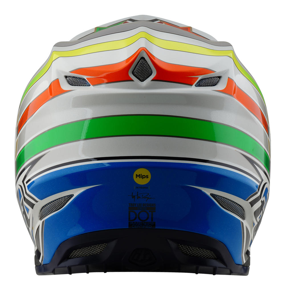 SE5 ECE COMPOSITE HELMET RAYS WHITE / BLUE