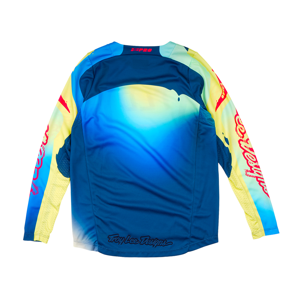 YOUTH GP PRO JERSEY DRIP GLO YELLOW / DARK NAVY