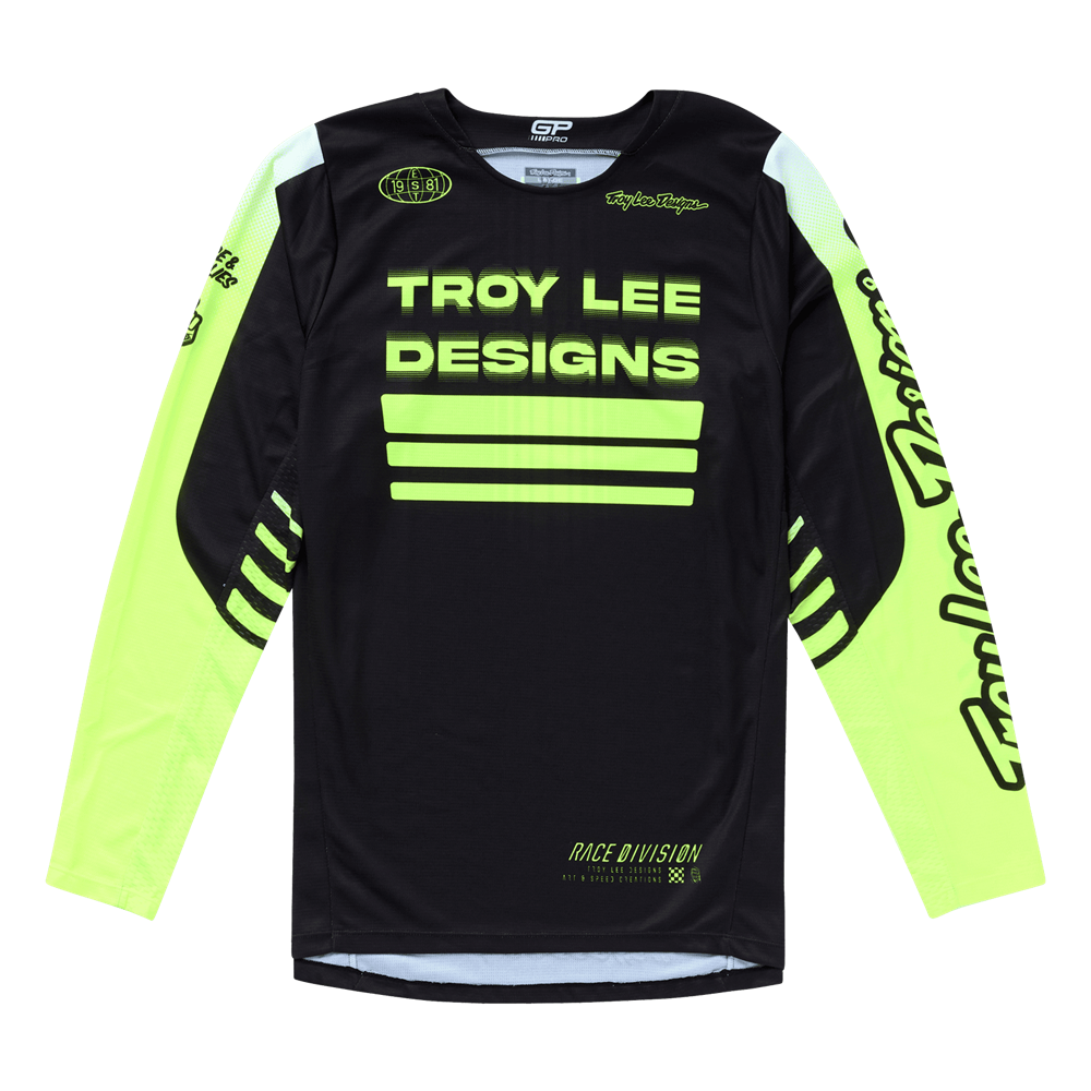 GP PRO JERSEY SEGMENT BLACK / FLO YELLOW