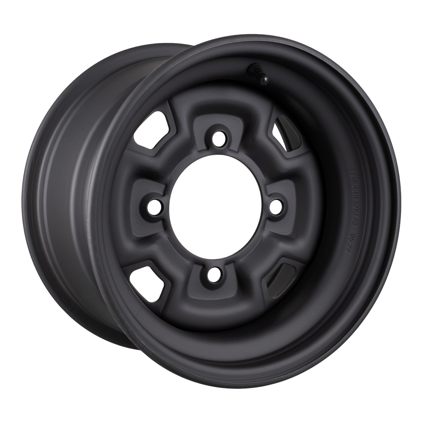 Whites ATV/UTV Steel Rim 12x7 Can-Am Front & Rear 4/137 +12.7 - Black