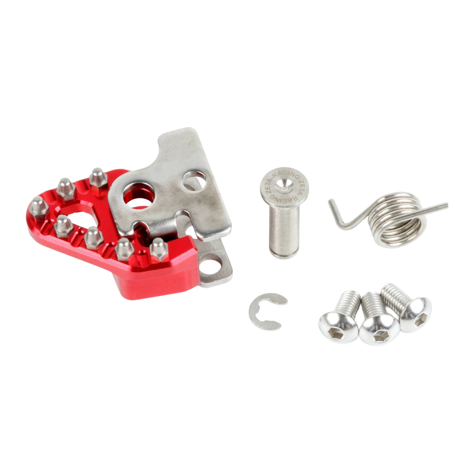Zeta Trigger Brake Pedal Replacement Tip Set Red