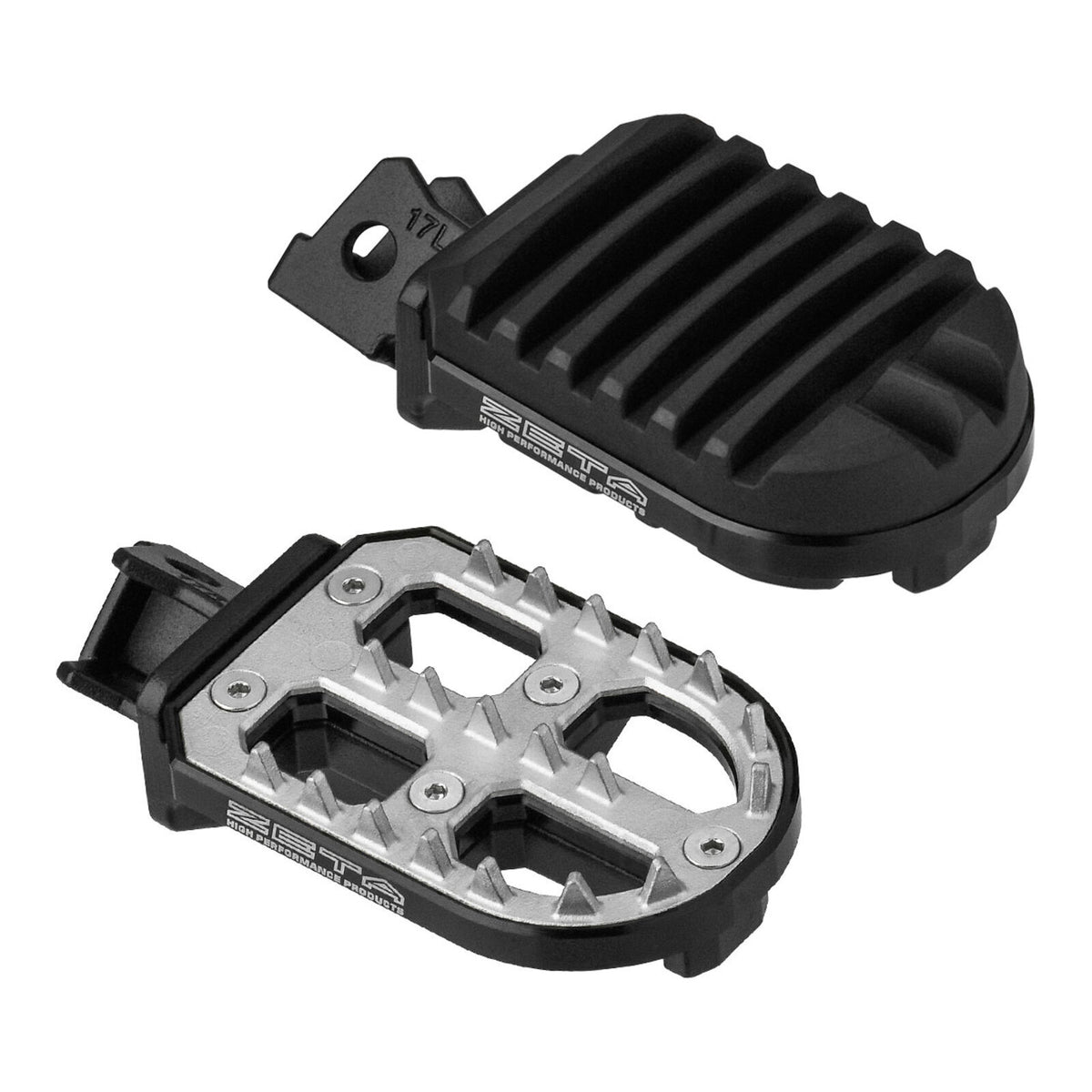 Zeta Adventure Foot Pegs V-Strom – Black