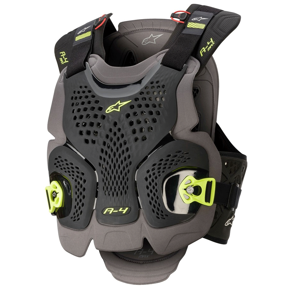 A-4 Max Chest Protector Black/Anthracite/Yellow