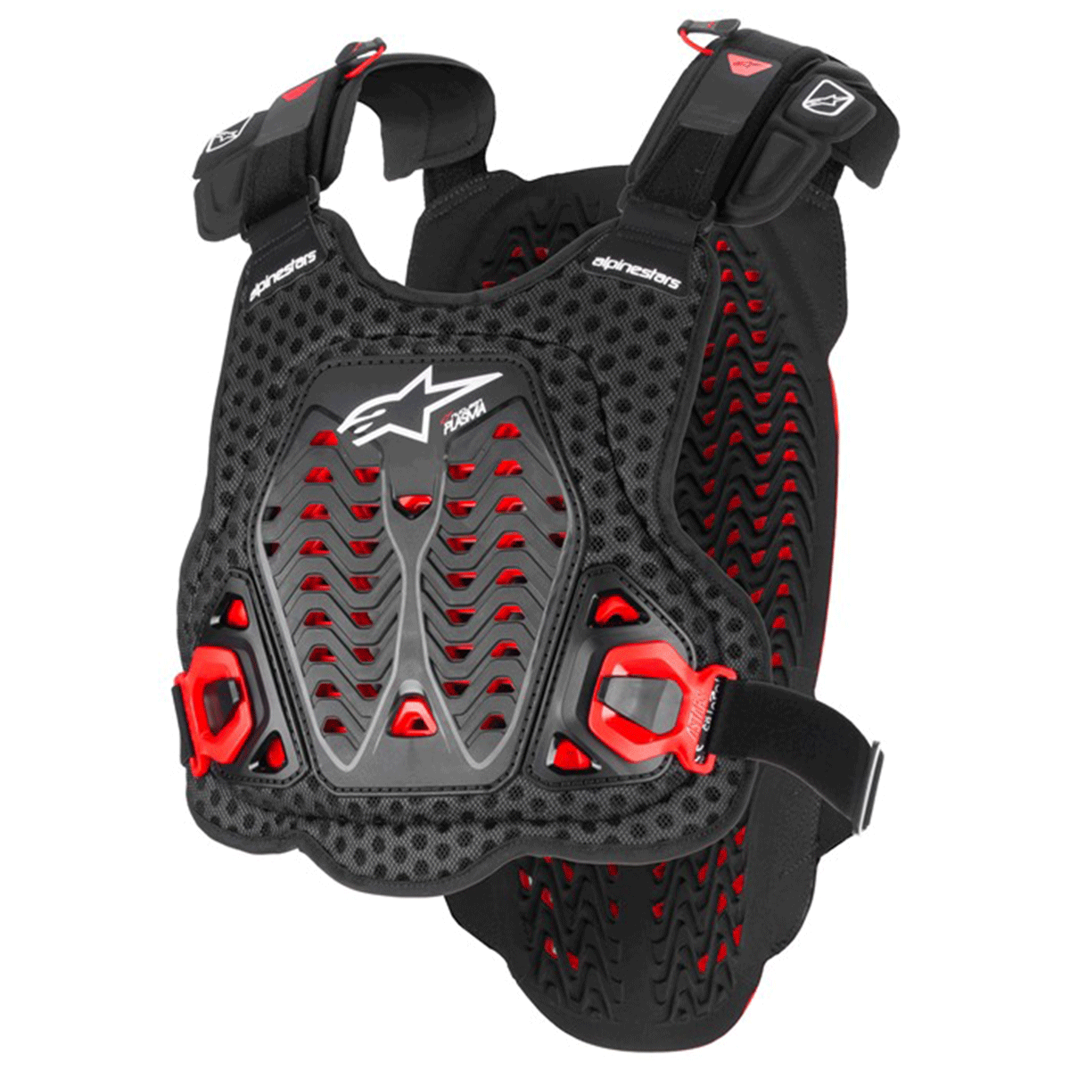 A-5 Plasma Chest Protector Black/Red/White