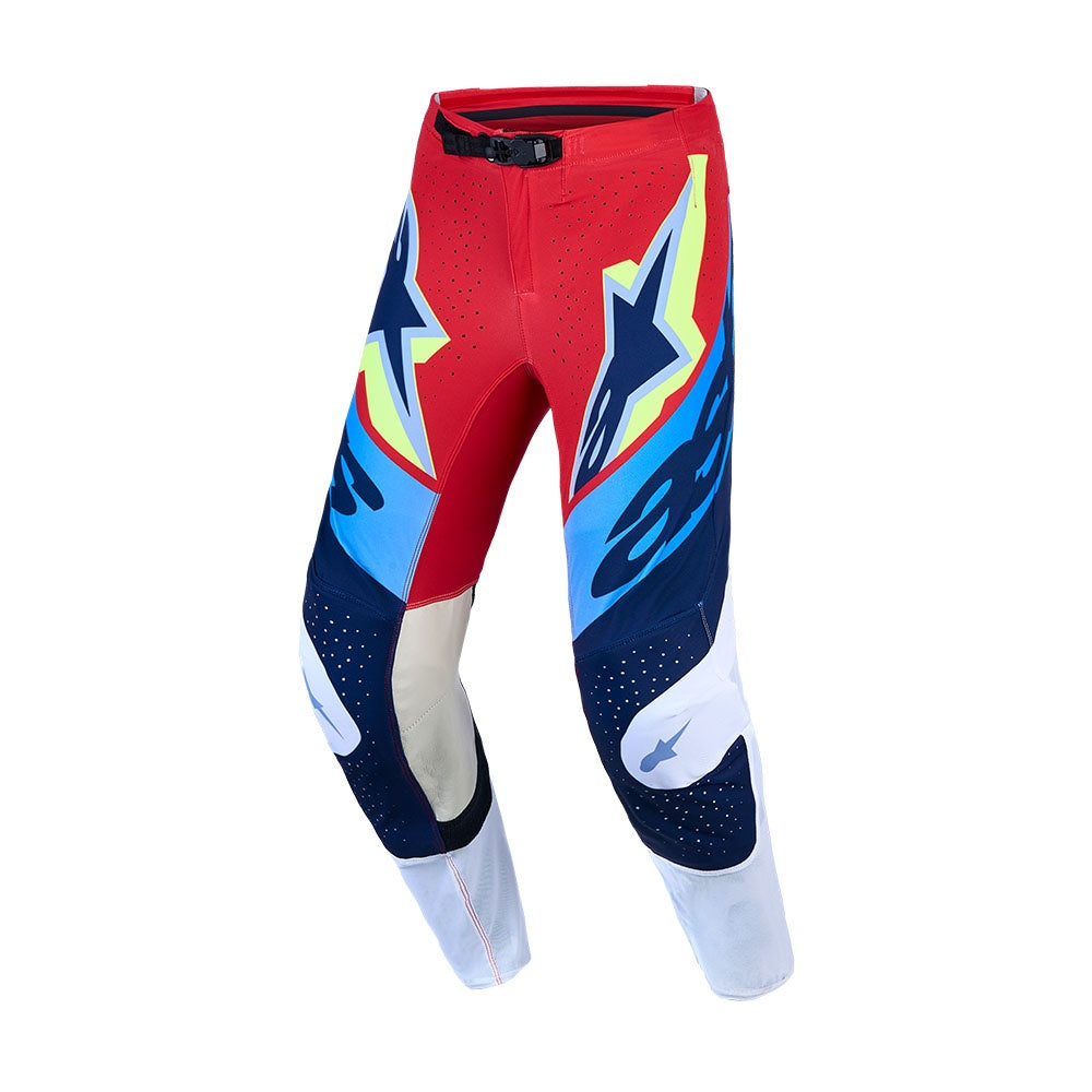 Supertech Dyna Pants Fire Red/White/Navy/Blue
