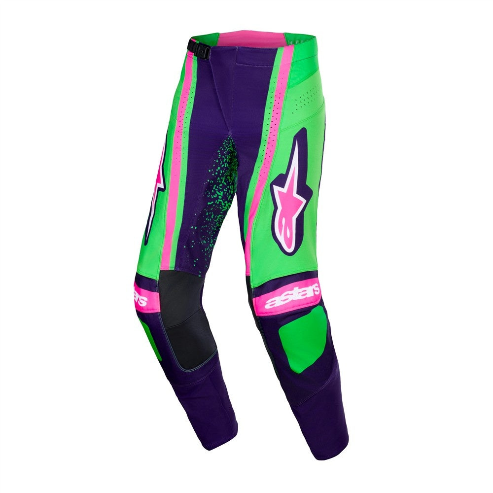Techstar Nomur Pants Deep Purple/Green/Pink Fluoro