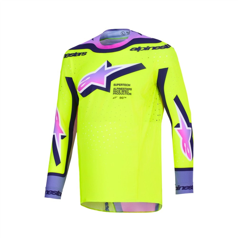 Supertech Vista Jersey - Yellow/Purple/Black