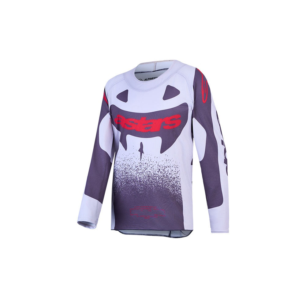 Youth Supertech Swan Jersey Light Lilac/Dark Gray/Red Fluoro