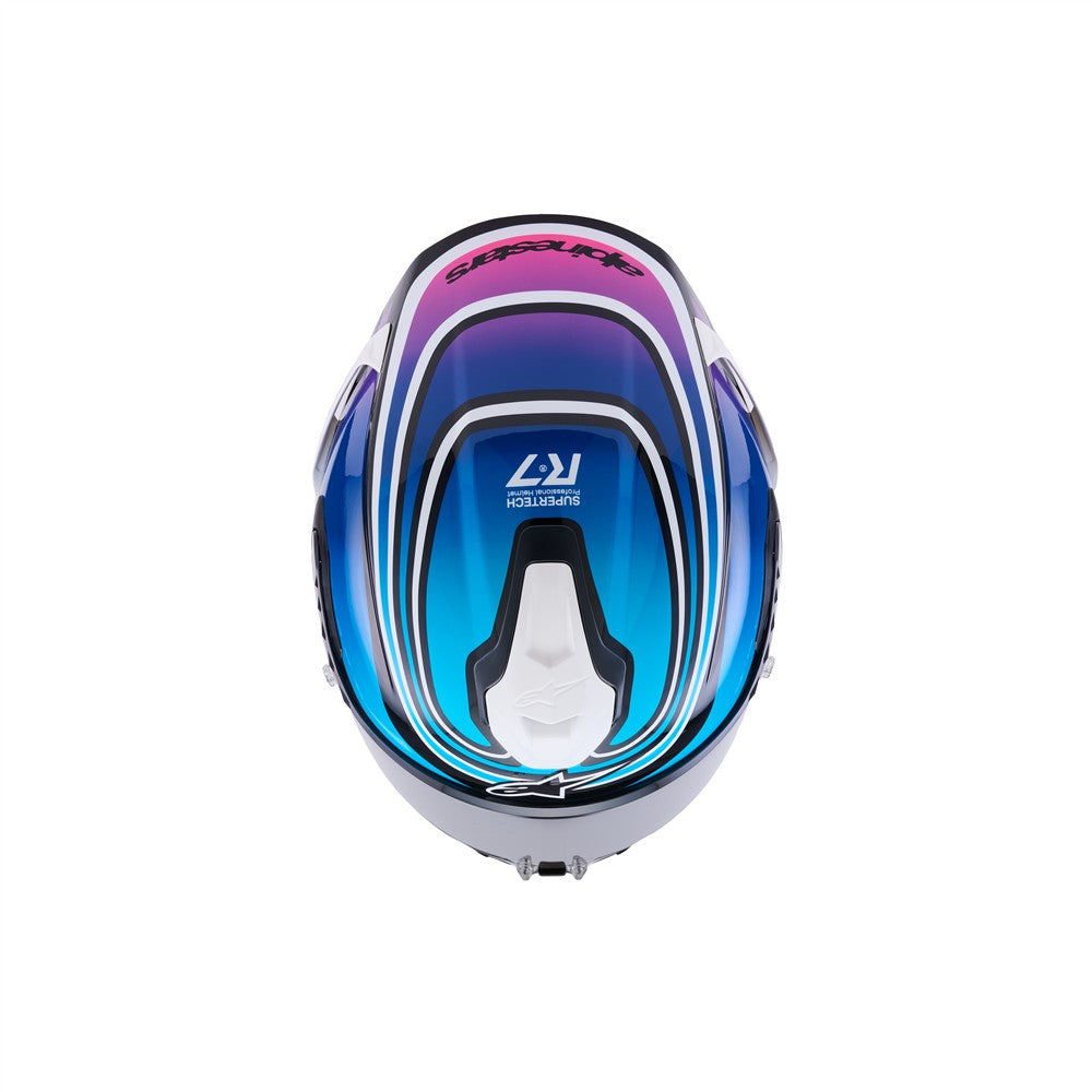 Supertech R7 Helmet Zeal Black/Blue/Pink Fluoro/White Gloss