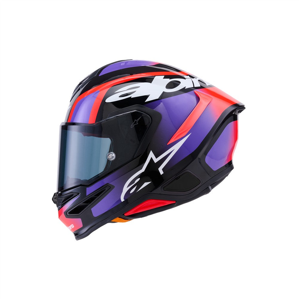 Supertech R7 Helmet Lumen Black/Purple/Red Fluoro/White Gloss