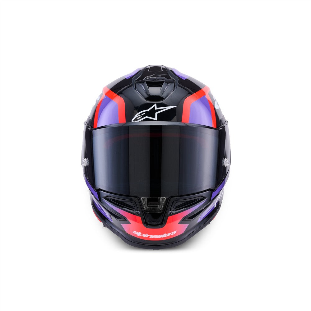 Supertech R7 Helmet Lumen Black/Purple/Red Fluoro/White Gloss