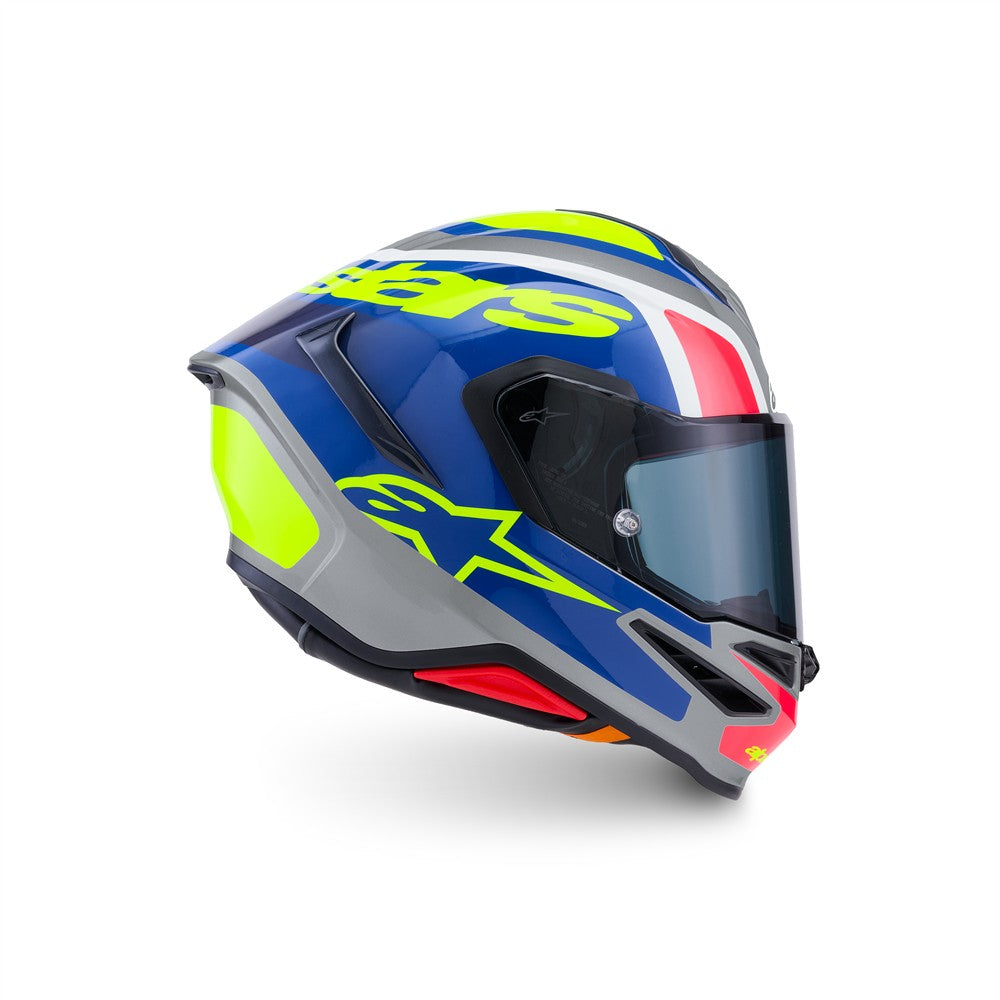 Supertech R7 Helmet Lumen Silver/Blue/Pink/Yellow Fluoro