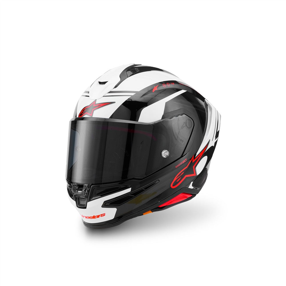 Supertech R7 Helmet A-Core Black/White/Red Gloss