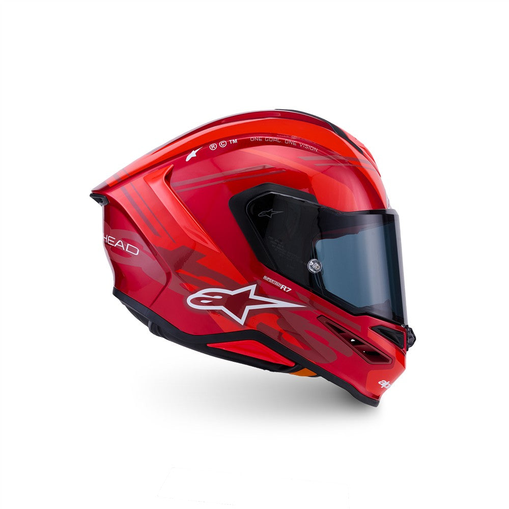 Supertech R7 Helmet A-Core Red/White Gloss