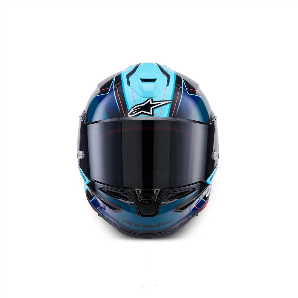Supertech R7 Helmet Kinetis Black/Blue/Pink Fluoro/White Gloss