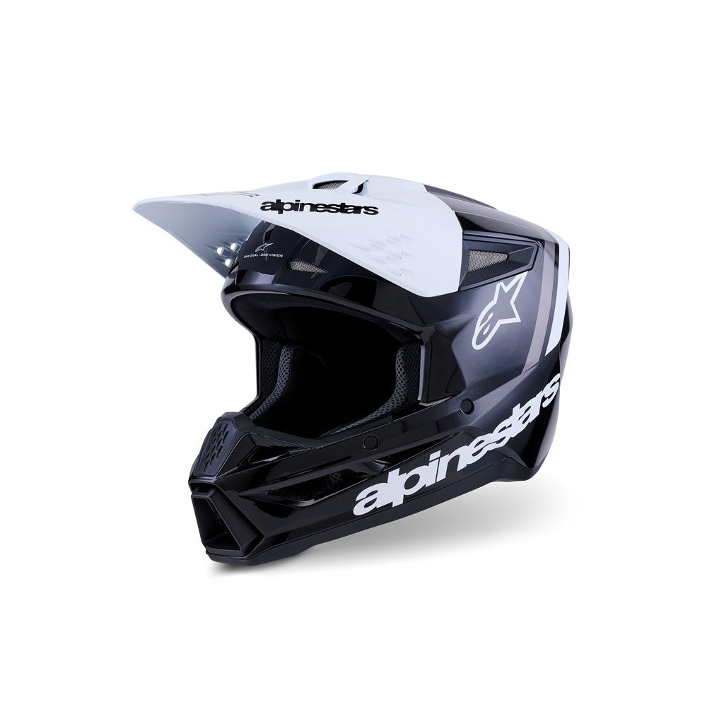 S-M3 Radium Helmet Black/White/Gray Gloss