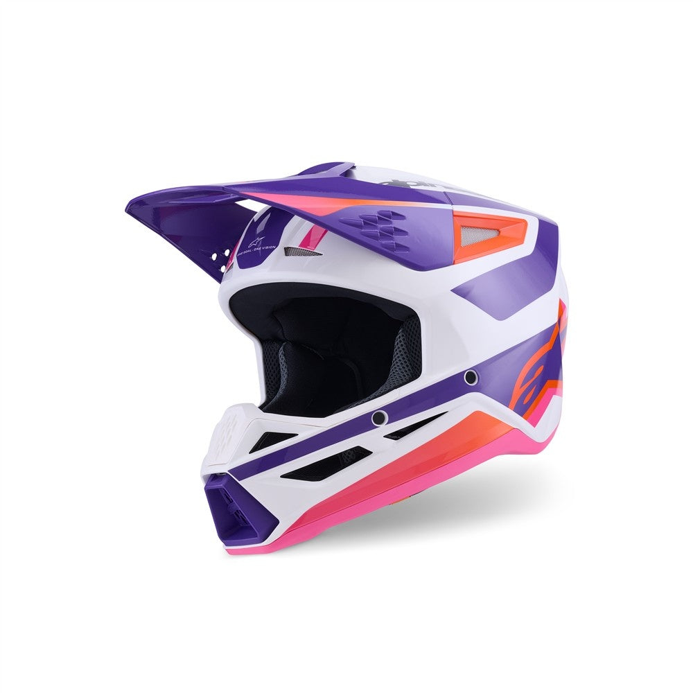 S-M3 Heat Helmet White/Purple/Pink