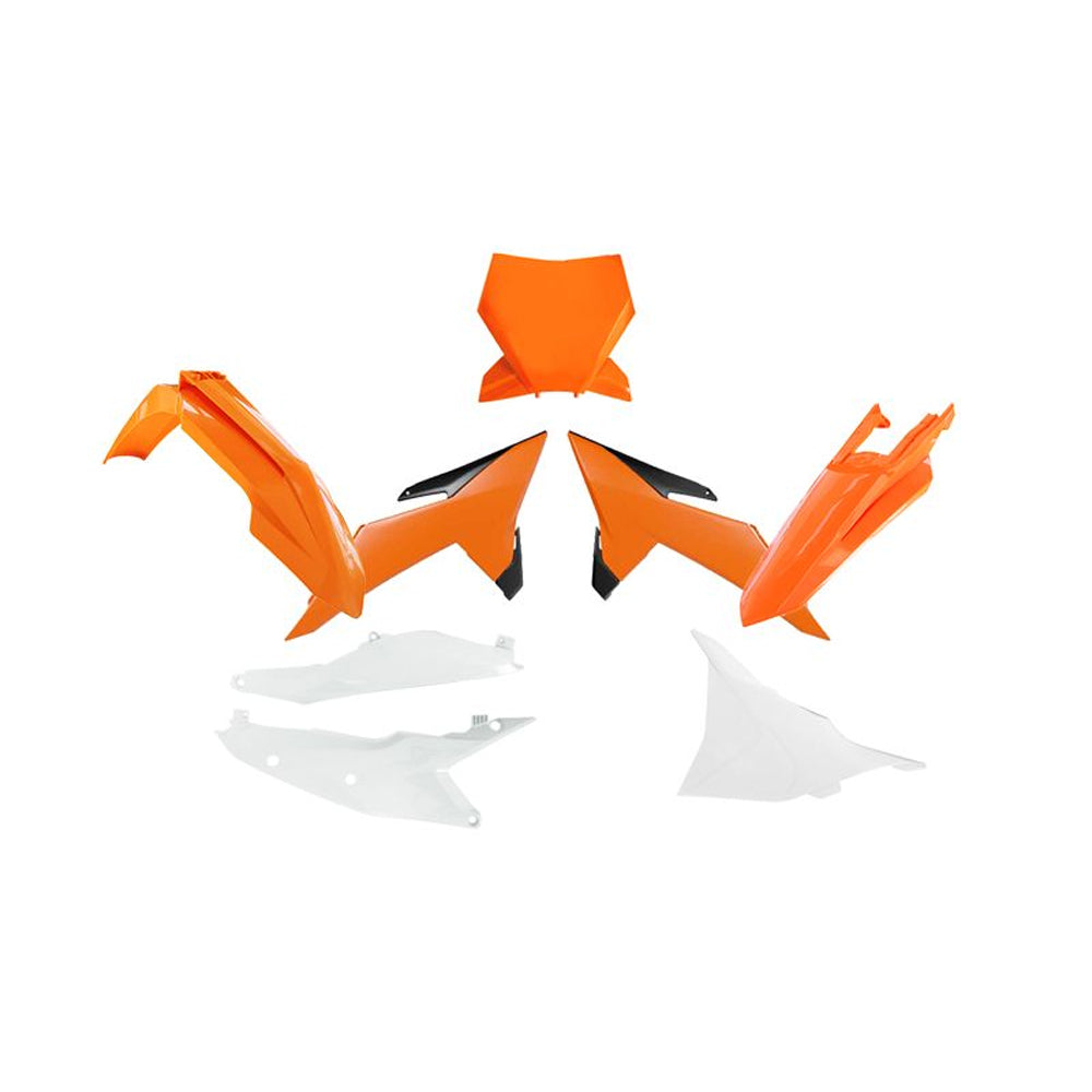 PLASTICS KIT RTECH 6 PIECE ORANGE BLACK WHITE KTM SX SXF