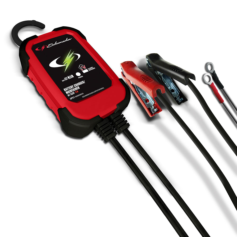 SCHUMACHER BATTERY CHARGER 6-12V 1A AND MAINTAINER FOR AGM SLA GEL CELL SPI