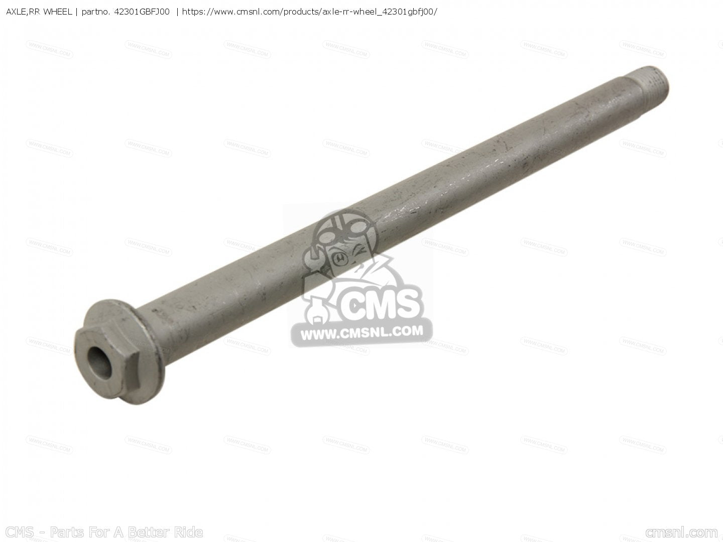 AXLE REAR WHEEL CR85 03-07