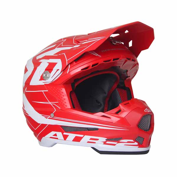 6D ATR-2 adult offroad/dirt helmet in Aero Red colourway